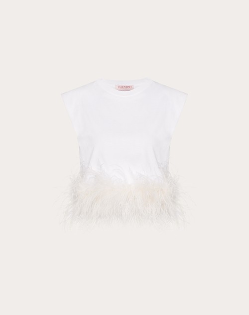 Red Valentino TOP IN JERSEY COTTON