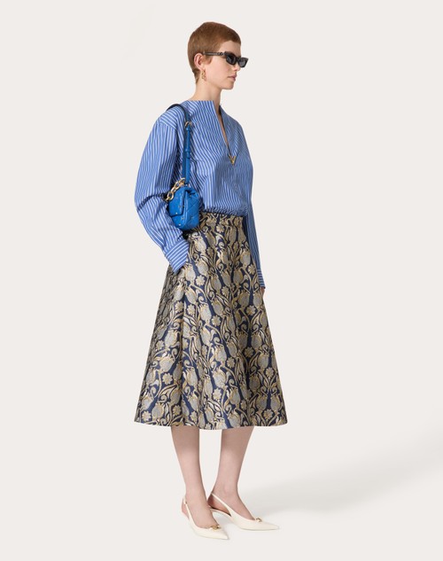 Red Valentino TOP IN POPELINE CONTRAILS