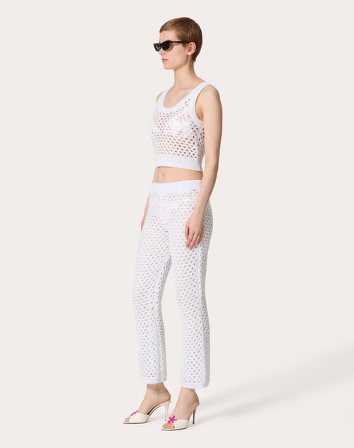 Red Valentino TOP IN VISCOSA, LUREX E PAILLETTES