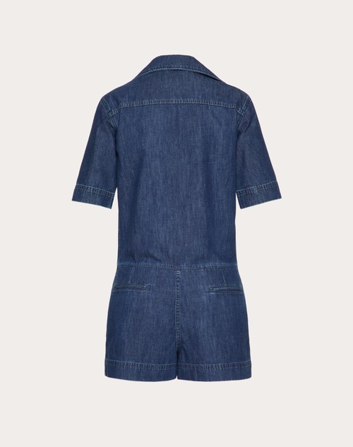 Red Valentino TUTA IN CHAMBRAY DENIM