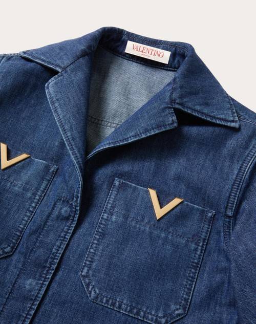 Red Valentino TUTA IN CHAMBRAY DENIM