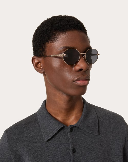 Red Valentino V-STUD OCCHIALE ESAGONALE IN TITANIO