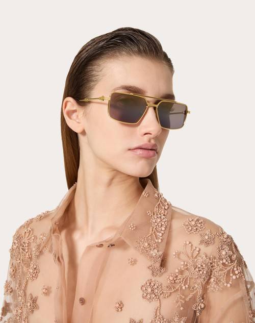 Red Valentino VI - OCCHIALE RETTANGOLARE IN METALLO