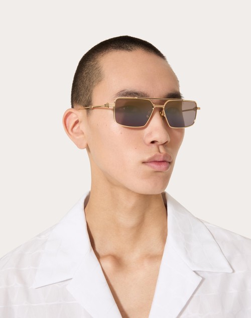 Red Valentino VI - OCCHIALE RETTANGOLARE IN METALLO