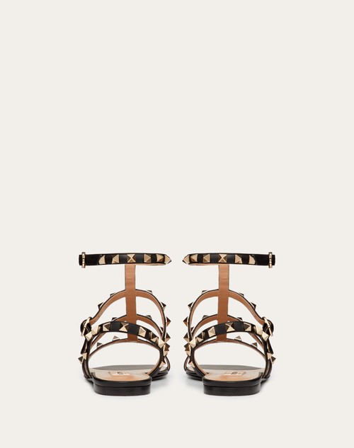Red Valentino SANDALO BASSO ROCKSTUD IN VITELLO CON CINTURINI