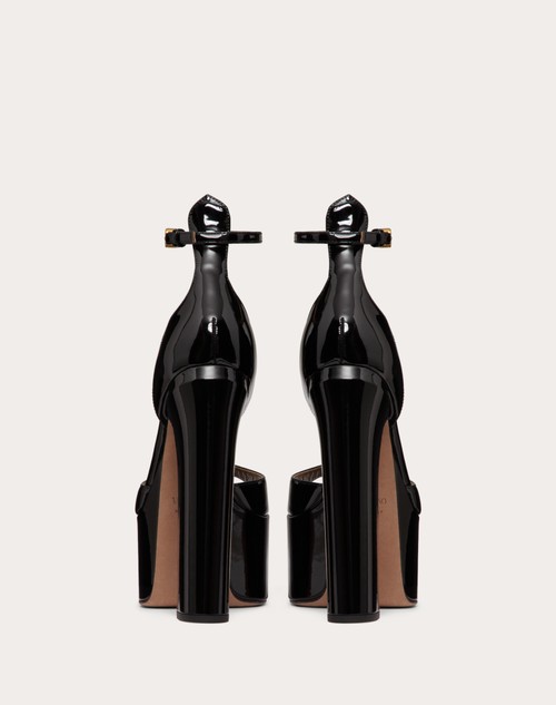 Red Valentino SANDALO CON PLATEAU VALENTINO GARAVANI TAN-GO IN VERNICE 155MM