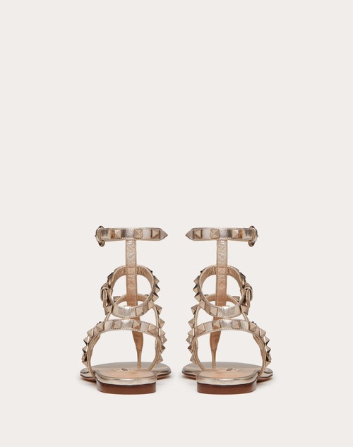 Red Valentino SANDALO INFRADITO BASSO ROCKSTUD METALLIZZATO