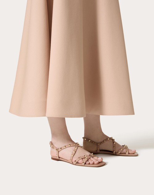 Red Valentino SANDALO ROCKSTUD IN VITELLO CON CINTURINI