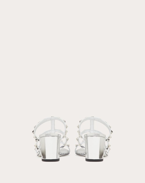 Red Valentino SANDALO SLIDER ROCKSTUD IN SPECCHIO 60MM