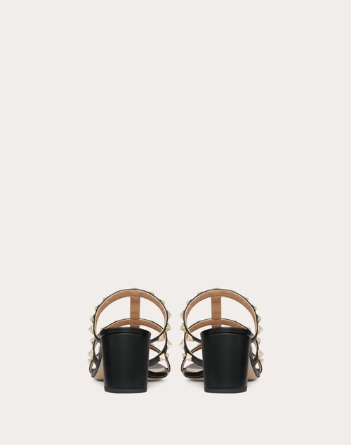 Red Valentino SANDALO SLIDER ROCKSTUD IN VITELLO 60MM