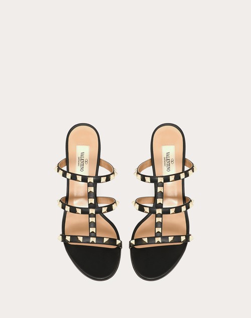 Red Valentino SANDALO SLIDER ROCKSTUD IN VITELLO 60MM