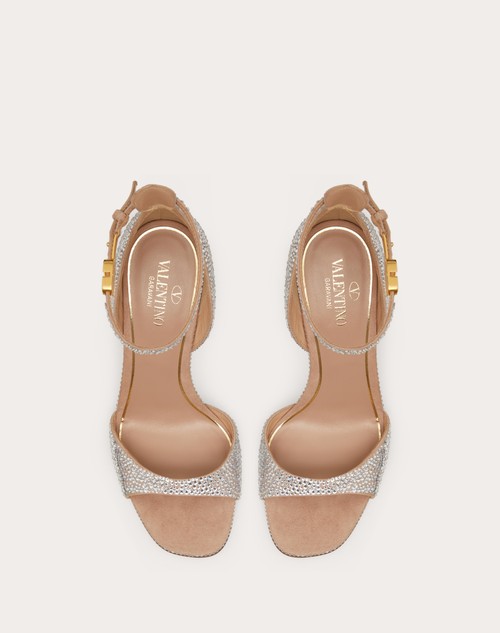 Red Valentino SANDALO VALENTINO GARAVANI TAN-GO CON CRISTALLI 100MM