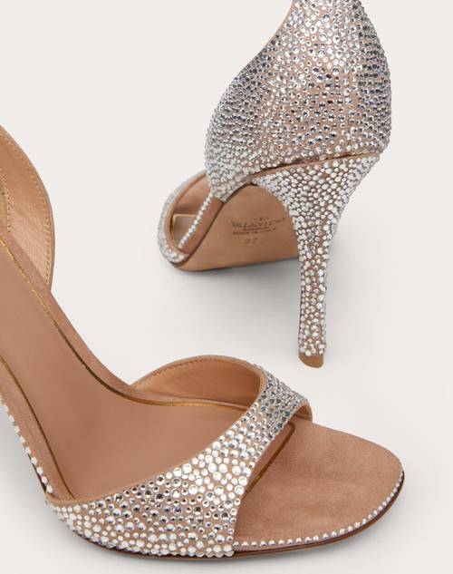 Red Valentino SANDALO VALENTINO GARAVANI TAN-GO CON CRISTALLI 100MM