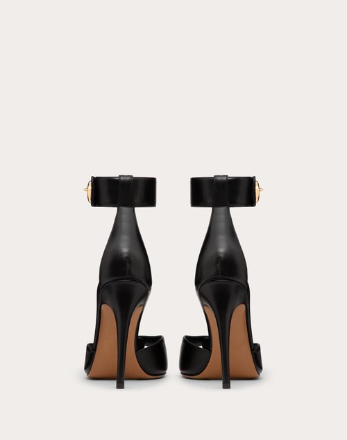 Red Valentino SANDALO VLOGO LOCKER IN VITELLO 105MM