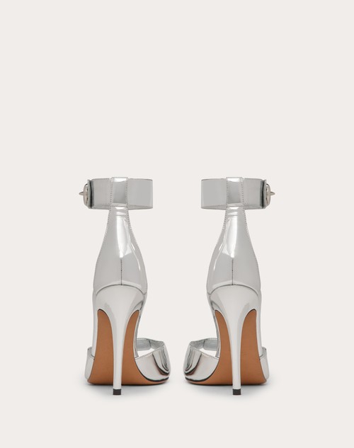 Red Valentino SANDALO VLOGO LOCKER IN VITELLO SPECCHIO 105MM