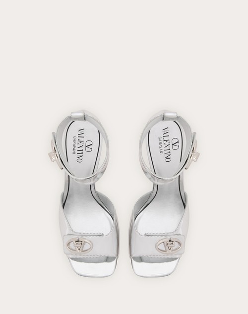 Red Valentino SANDALO VLOGO LOCKER IN VITELLO SPECCHIO 105MM