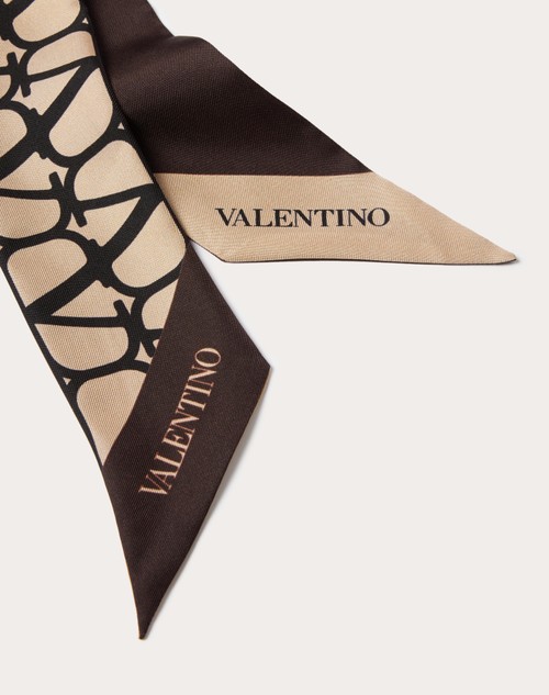 Red Valentino SCARF BANDEAUX TOILE ICONOGRAPHE IN SETA