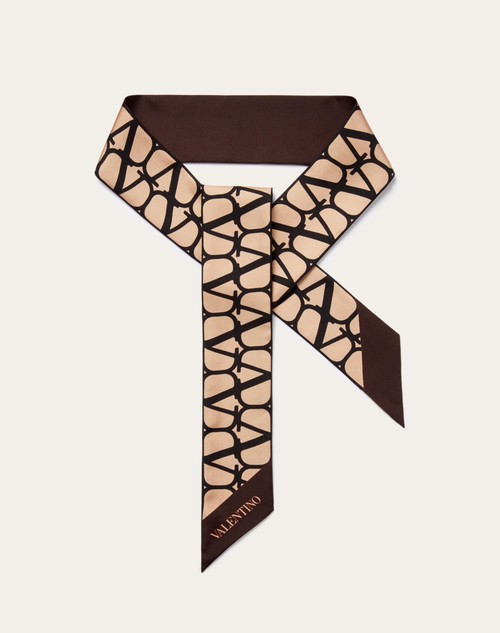 Red Valentino SCARF BANDEAUX TOILE ICONOGRAPHE IN SETA