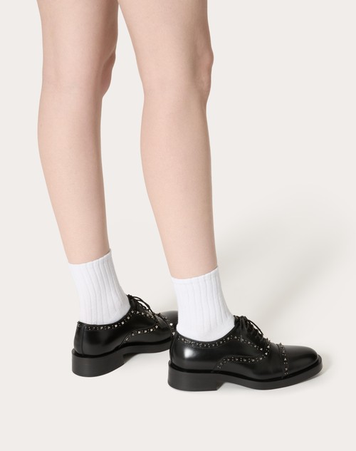 Red Valentino SCARPA STRINGATA OXFORD VALENTINO GARAVANI GENTLEGLAM IN VITELLO