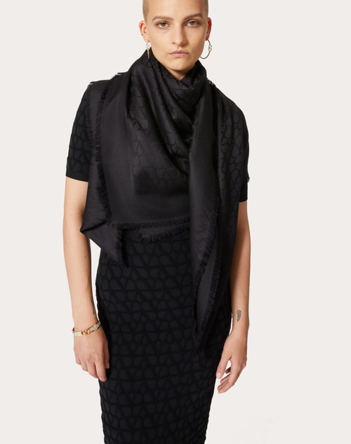 Red Valentino SCIALLE TOILE ICONOGRAPHE IN LANA E SETA