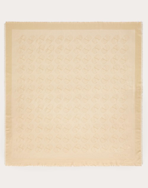 Red Valentino SCIALLE VLOGO SIGNATURE IN SETA, LANA E LUREX