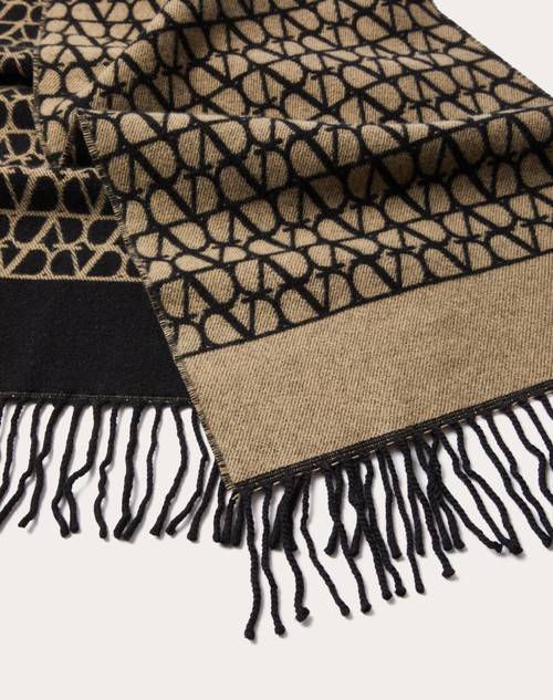 Red Valentino SCIARPA TOILE ICONOGRAPHE IN LANA E CACHEMIRE