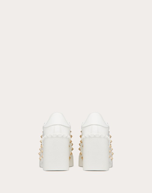 Red Valentino SNEAKER CON ZEPPA OPEN DISCO IN VITELLO 85MM