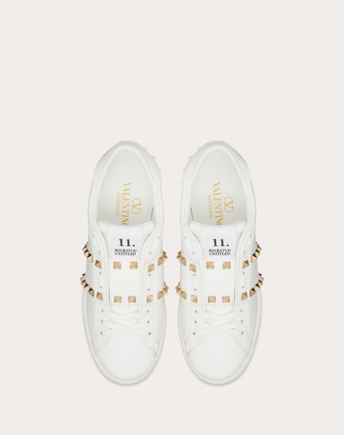 Red Valentino SNEAKER CON ZEPPA OPEN DISCO IN VITELLO 85MM