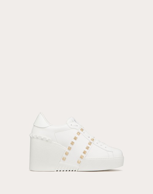 Red Valentino SNEAKER CON ZEPPA OPEN DISCO IN VITELLO 85MM