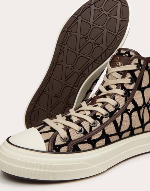 Red Valentino SNEAKER HIGH-TOP TOTALOOP TOILE ICONOGRAPHE