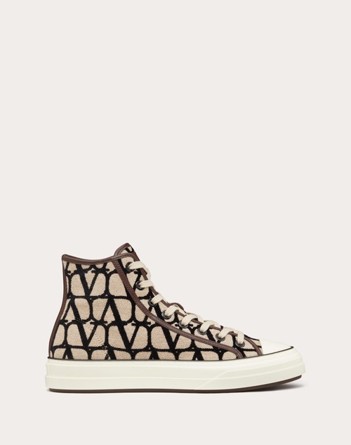 Red Valentino SNEAKER HIGH-TOP TOTALOOP TOILE ICONOGRAPHE