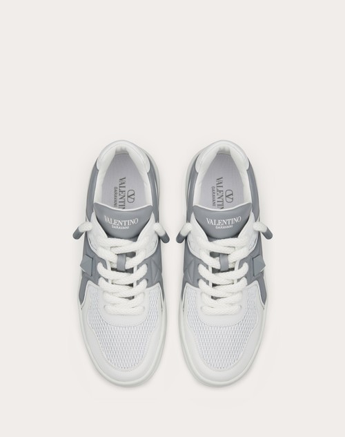 Red Valentino SNEAKER LOW-TOP ONE STUD XL IN NAPPA PERFORATA