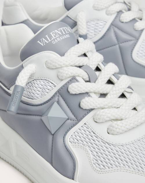 Red Valentino SNEAKER LOW-TOP ONE STUD XL IN NAPPA PERFORATA