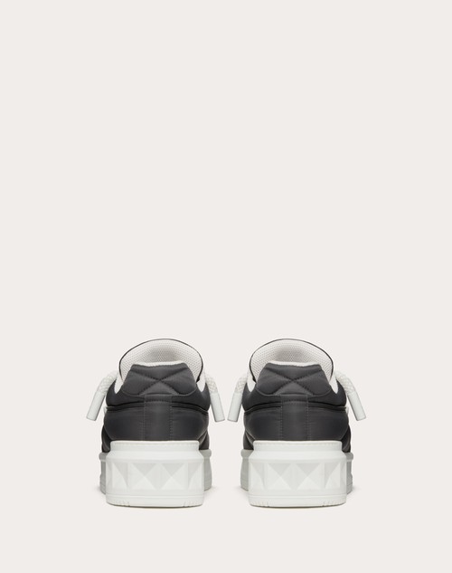 Red Valentino SNEAKER LOW-TOP ONE STUD XL IN VITELLO E NYLON