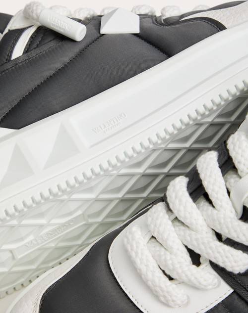 Red Valentino SNEAKER LOW-TOP ONE STUD XL IN VITELLO E NYLON