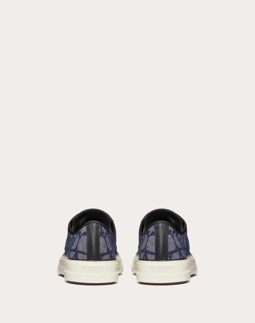 Red Valentino SNEAKER LOW-TOP TOTALOOP IN TESSUTO JACQUARD TOILE ICONOGRAPHE CON EFFETTO DENIM