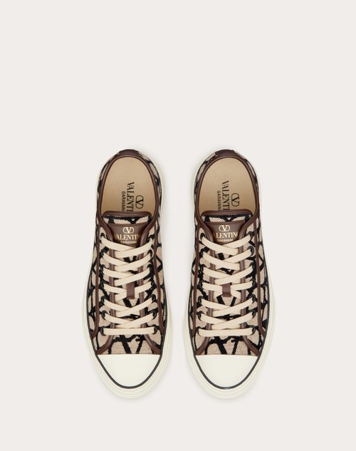 Red Valentino SNEAKER LOW-TOP TOTALOOP IN TOILE ICONOGRAPHE