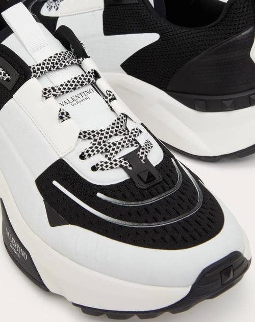 Red Valentino SNEAKER LOW TOP TRUE ACT IN MESH E TESSUTO GOMMATO