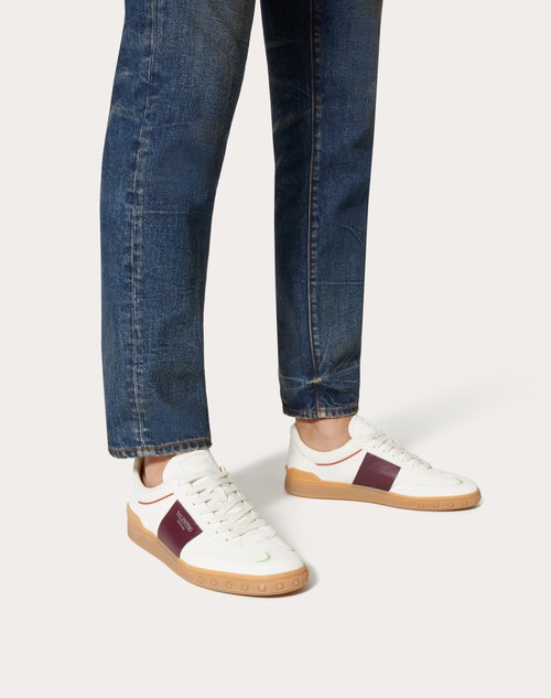 Red Valentino SNEAKER LOW TOP UPVILLAGE IN CROSTA E VITELLO NAPPATO