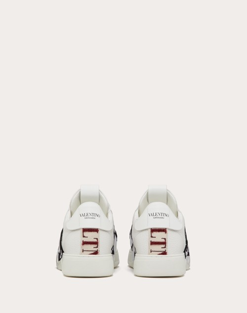Red Valentino SNEAKER LOW-TOP VL7N IN VITELLO E NASTRI