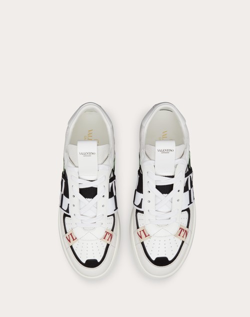 Red Valentino SNEAKER LOW-TOP VL7N IN VITELLO E NASTRI