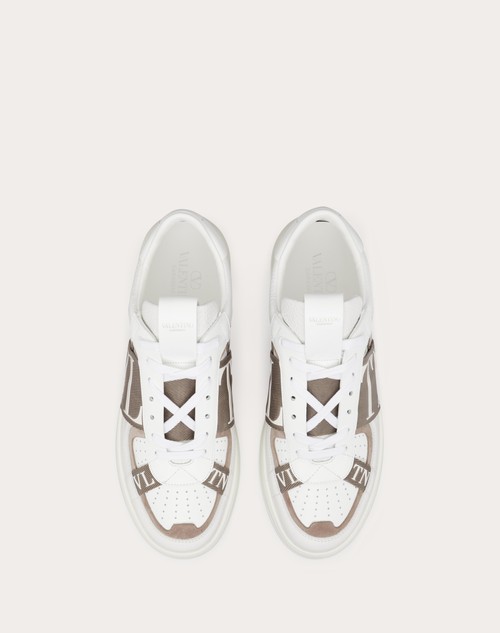 Red Valentino SNEAKER LOW-TOP VL7N IN VITELLO E NASTRI