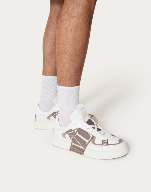 Red Valentino SNEAKER LOW-TOP VL7N IN VITELLO E NASTRI