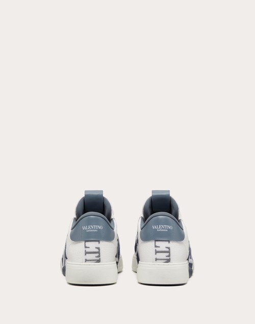 Red Valentino SNEAKER LOW-TOP VL7N IN VITELLO, TESSUTO E NASTRI