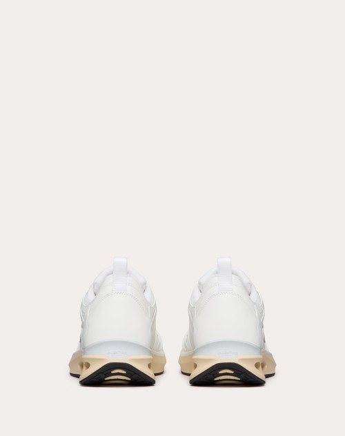 Red Valentino SNEAKER LOW TOP VLOGO EASYJOG IN VITELLO E TESSUTO