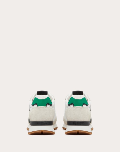 Red Valentino SNEAKER LOW-TOP VLOGO PACE IN CROSTA, TESSUTO E VITELLO