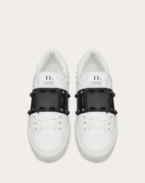 Red Valentino SNEAKER ROCKSTUD UNTITLED IN VITELLO CON BORCHIE IN TONO