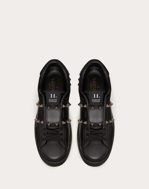 Red Valentino SNEAKER ROCKSTUD UNTITLED NOIR IN VITELLO