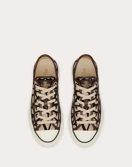 Red Valentino SNEAKER TOTALOOP IN TESSUTO TOILE ICONOGRAPHE