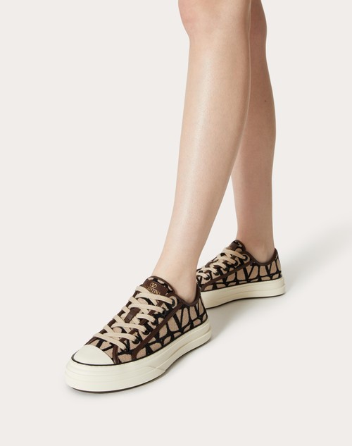 Red Valentino SNEAKER TOTALOOP IN TESSUTO TOILE ICONOGRAPHE